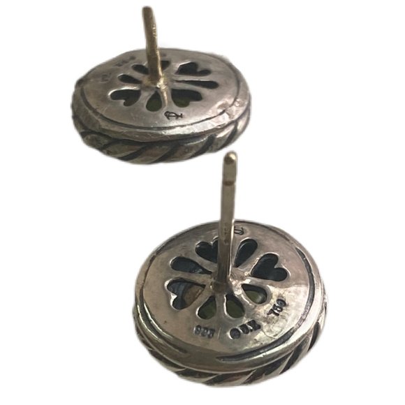 David Yurman Cable Classics Peridot Earrings - Picture 7 of 7